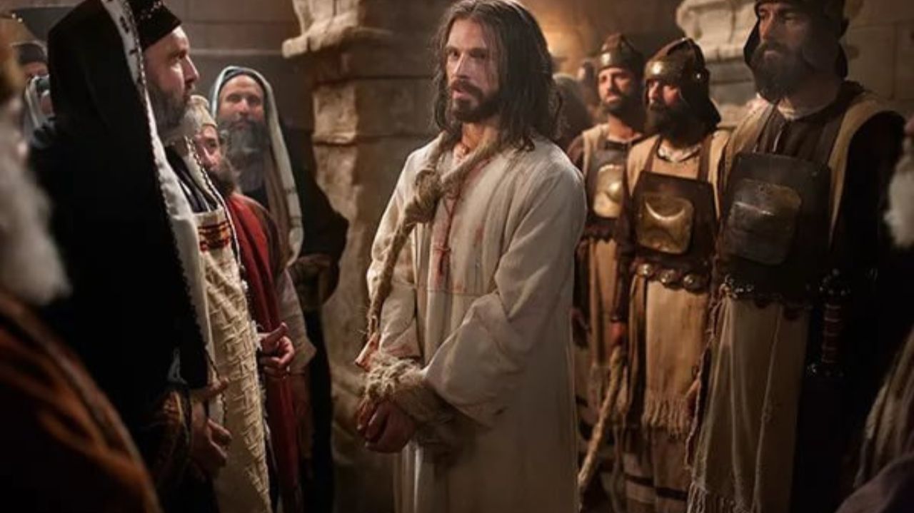 Суд над Иисусом в Синедрионе / Отречение апостола Петра от Христа / Петр трижды отрекся от Христа смотреть онлайн