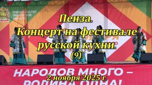 Пенза. Концерт на фестивале русской кухни. (9). 02.11.2025