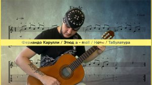 Фернандо Карулли Этюд a - moll  Табы  Разбор  Fernando Carulli  Etude a - moll  Sheet & TAB's