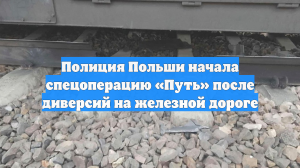 Полиция Польши начала спецоперацию «Путь» после диверсий на железной дороге
