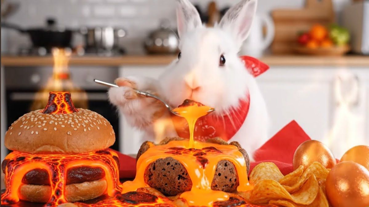 АСМР Какое блюдо с масляным обёртыванием вы бы выбрали? 🐰✨ Необычное удовольствие от ИИ ASMR смотреть онлайн