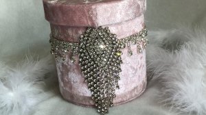 Подарочная бархатная коробка ручной работы