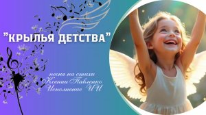 "КРЫЛЬЯ ДЕТСТВА " песня на стихи Ксении Павленко