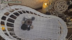 Новогодние сани из бумажной лозы