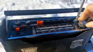 Маяк-2 на Чукотке.Работа планки ФМ от Жоры Минского, прием в АМ диапазоне после ремонта.