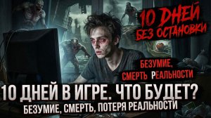 Что будет если играть в компьютер не переставая 10 дней без остановки?