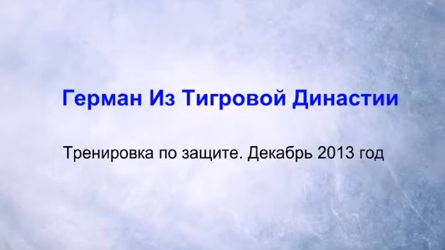 Герман Из ТД. Тренировка по защите 2013 г.