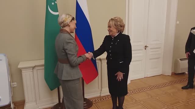 Председателя Совета Федерации Валентины Матвиенко и Огулджахан Атабаевой Туркменистан 20 ноября 2025
