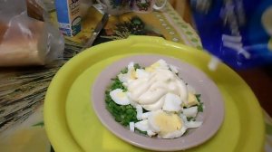 ОБЖОР ВАРЕНЫЕ ЯЙЦА С МАЙОНЕЗОМ И ЗЕЛЕНЫМ ЛУКОМ
