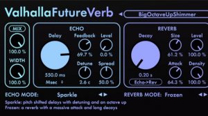 Совершенно новый плагин реверберации эха ValhallaFutureVerb Demo