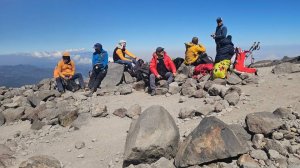 Группа Клуба 7 Вершин "Los Chingoys de la Montaña" на акклиматизационном выходе на склонах Орисабы