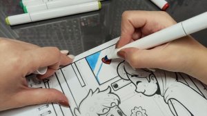 ХОББИ-ВЛОГ. Начинаю новые раскраски, пробую спиртовые и акриловые маркеры.