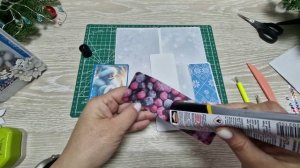 Новогодняя открытка - своими руками. Часть 2.