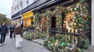 Лондон 💎 Роскошный Найтсбридж Элитный шопинг Рождественские улицы 2025