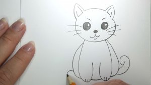 Как легко нарисовать КОТИКА карандашом