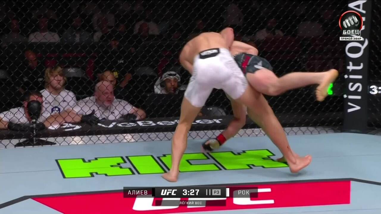 Нурулло Алиев против Шема Рока (видео). UFC Fight Night
