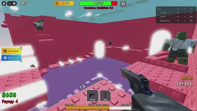 😱 ДОШЛИ ТОЛЬКО ДВОЕ. 🧟 ЗОМБИ БАШНЯ! Огромный Зомби-Босс в Roblox 🧟