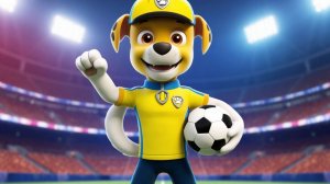 Щенячий патруль, Скай, Маршал, Эверест, Гончик, Крепышь и Зума стали футболистами, Для детей