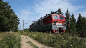 Электровоз ВЛ80с-2056 следует резервом на перегоне Ройка - Кстово