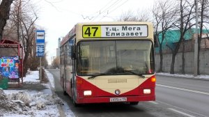 Автобус Екатеринбурга Mercedes-Benz O405N (SAM) № А 495 ЕН 196 маршрут 47 на ост. "Южный проезд"