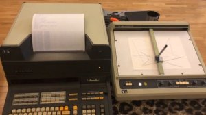 HP9830A Computer - Simultaneous Printing And Plotting.