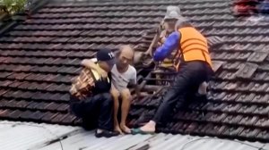 Эвакуируют через крыши: появились кадры масштабного наводнения во Вьетнаме