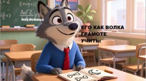Пословица. Его как волка грамоте учить...
