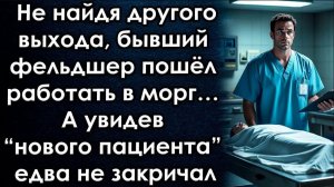 Не найдя другого выхода, бывший фельдшер пошёл работать в морг… А увидев нового пациента