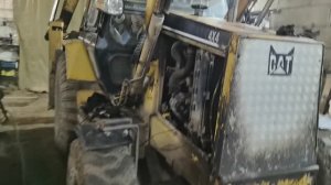 регулировка давления гидравлики экскаватор-погрузчик CAT 428B