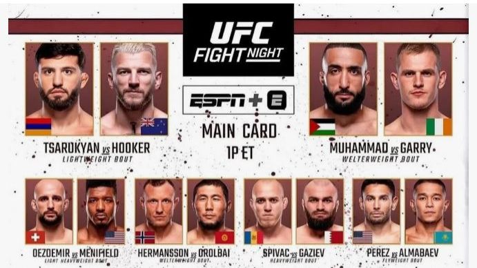 UFC Qatar. Прогнозы на бои. 22.11.25. Царукян Хукер. Белал Гэрри и другие