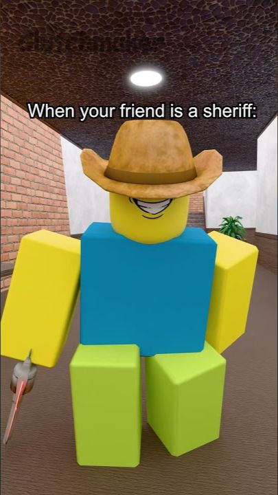 When your friend is a sheriff: #shorts #short #roblox #funny #robloxmemes