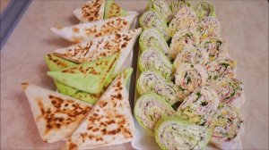 ЗАКУСКИ из ЛАВАША с РАЗНЫМИ НАЧИНКАМИ на ПРИРОДУ на ПРАЗДНИЧНЫЙ стол БЫСТРО и СЫТНО