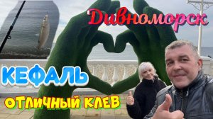Отличный клев кефали. Рыбалка на море. Дивноморск