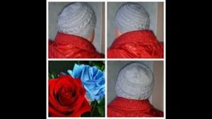 Шапка с косой Обзор - Узор коса и колосок