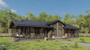 Проект каркасного дома Абрау 9х17