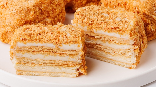 Пирожные «Наполеон»...🍰☕😋    Рецепт ⤵️