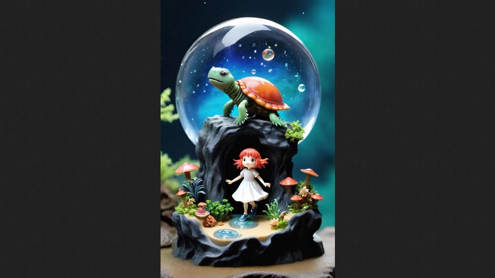 Рыбка Поньо на утёсе 13