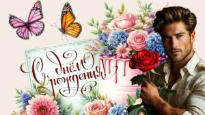 Шикарное ПОЗДРАВЛЕНИЕ С ДНЁМ РОЖДЕНИЯ Музыкальная открытка