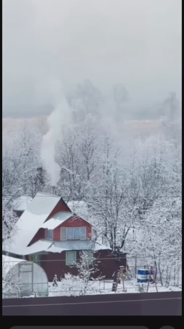 Первый снег...наконец-то...