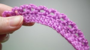 Простой способ обвязать край изделия дугами