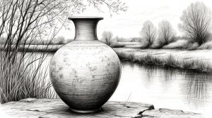 Круглая ваза из каштана на токарном станке по дереву №8 Токарная школа не Брюкнера