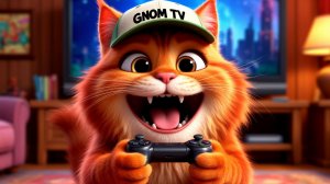 Кот и джойстик