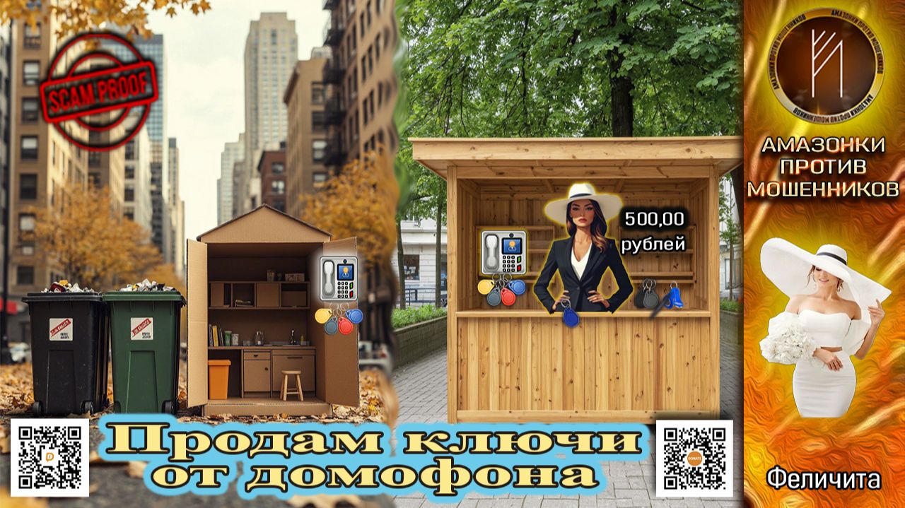 ФЕЛИЧИТА. Не взяла ключи от домофона -  живи в коробке возле мусорных баков.