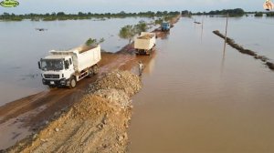 Строительство, восстановление размытой дороги