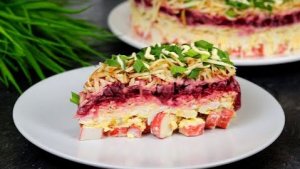 Салат _Корпоратив_ - удивил ВСЕХ, и без рецепта никто не ушел! Лучший на праздничный стол 🎉 (360p)