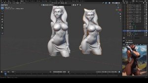 Нарезка модели для 3D печати Blender, Паладин