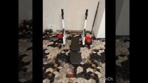 Видео- жим лежа скамья, скамья для жима, силовая скамья Orion, стойки для жима