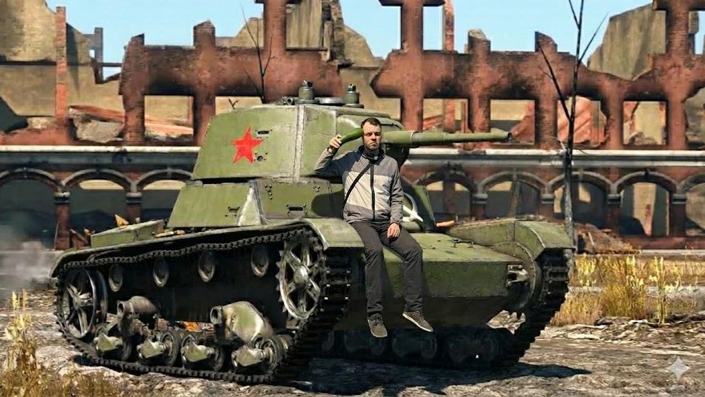 САМЫЙ ГЛАВНЫЙ МЕМ Т-26 в War Thunder | CrewGTW, Крюга