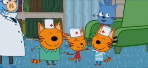 Три Кота Мультфильм Игра Прививка для настроения