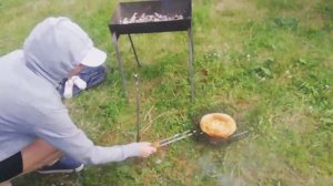 Ч 2 Вкусный Шашлык из Свинины приготовленный на решетке в Пензенской области в Кроптово 11 июня 2022